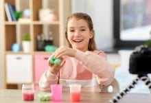 Unboxing Videos - Young Girl with Slime